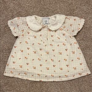 Cupcakes & Cashmere Ivory Baby Blouse